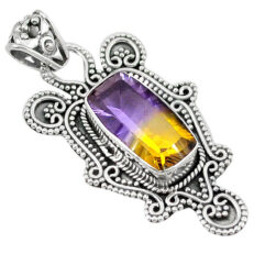 Ametrine Silver Pendant