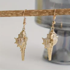 seashell and gold plating