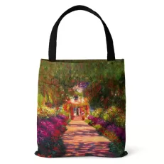 monet art tote bag