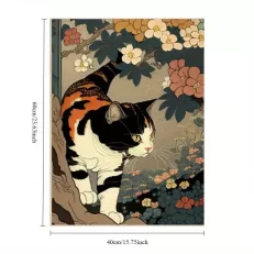 japanese cat canvas 2