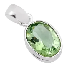 green amethyst pendent