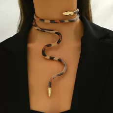 flexible snake necklace