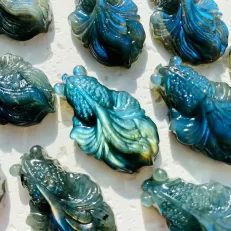 carved natural labradorite
