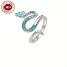 silver snake ring