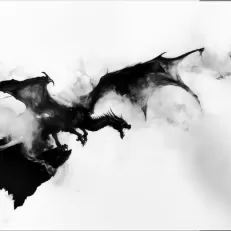 Black Dragon Acrylic Print