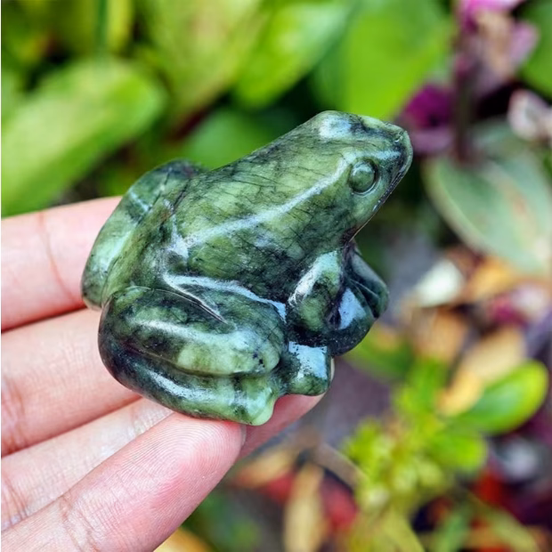 Green Jasper Frog